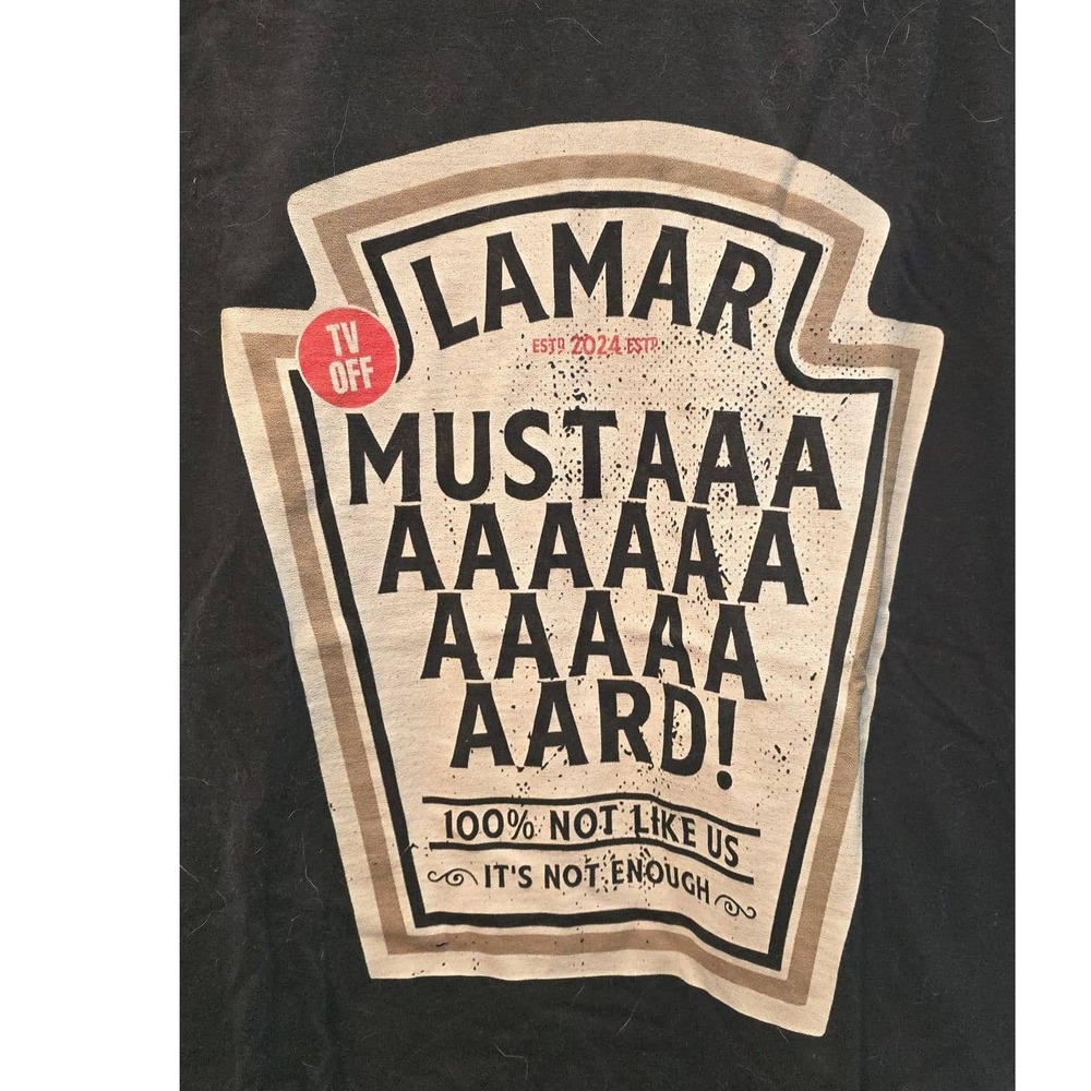 Kendrick Lamar 'Not Like Us' Mustard Graphic T-Shirt, Hip hop, Rapper